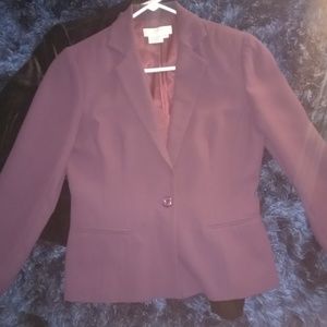 Dark purple Blazer.